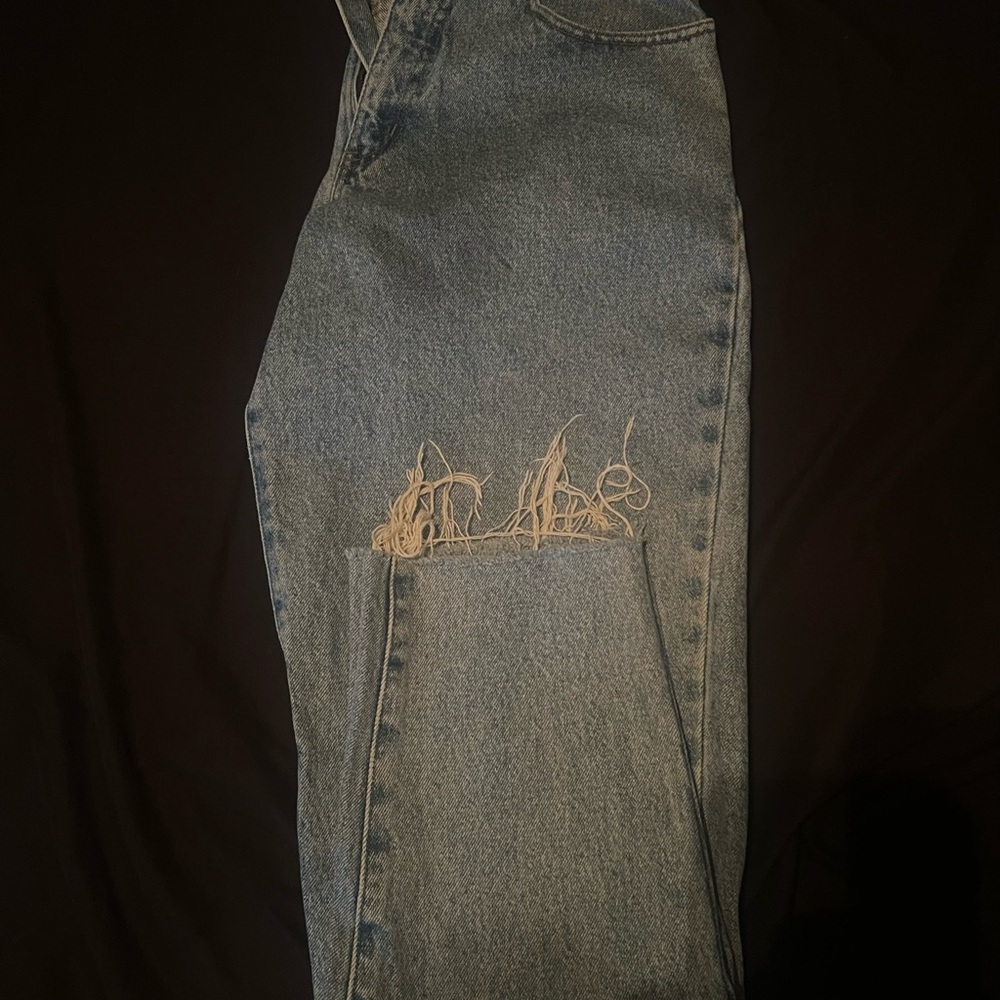 Classic Blue Distressed Men's Jeans